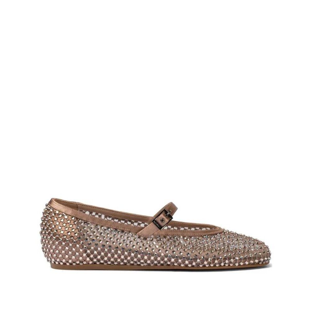 Le Silla Women Gildain Satin Ballet Flats With Embellishment